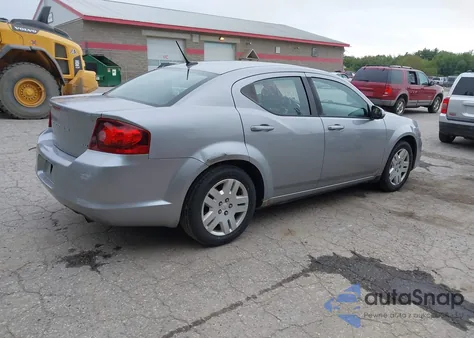 2013 Dodge Avenger из США, поврежденный, VIN C3CDZCBXDN661969